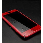 Wholesale iPhone 8 / 7 / 6S / 6 Full Soft Edge Cover Tempered Glass Screen Protector (Apple Red)